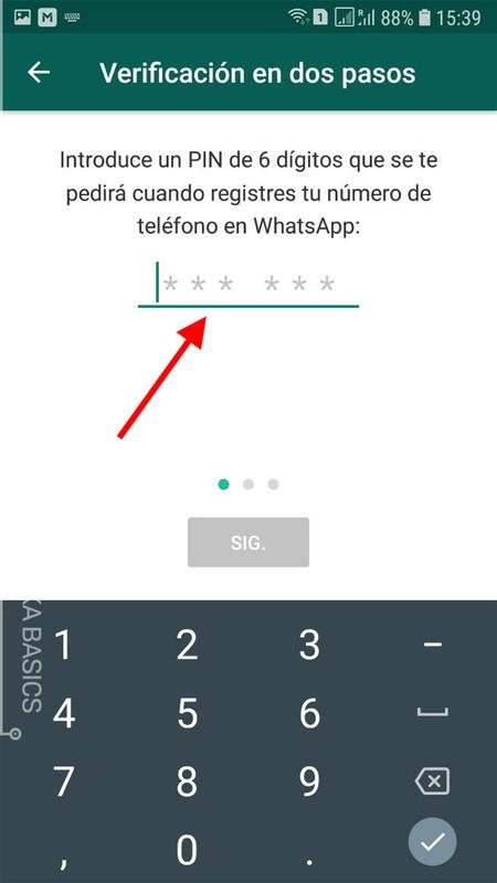 WhatsApp Web: how to verify in two steps