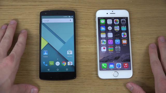 Face à face entre Android 5.0 Lollipop et iOS 8 en vidéo et photos !