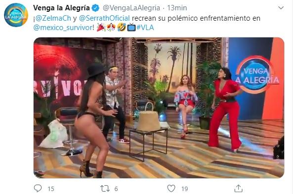 Pati Chapoy reaccionó así a la escandalosa aparición de Serrath con poca ropa en “Venga la alegría”