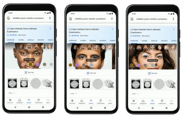 Ahora puedes probarte maquillaje desde el buscador de Google gracias a la realidad virtual