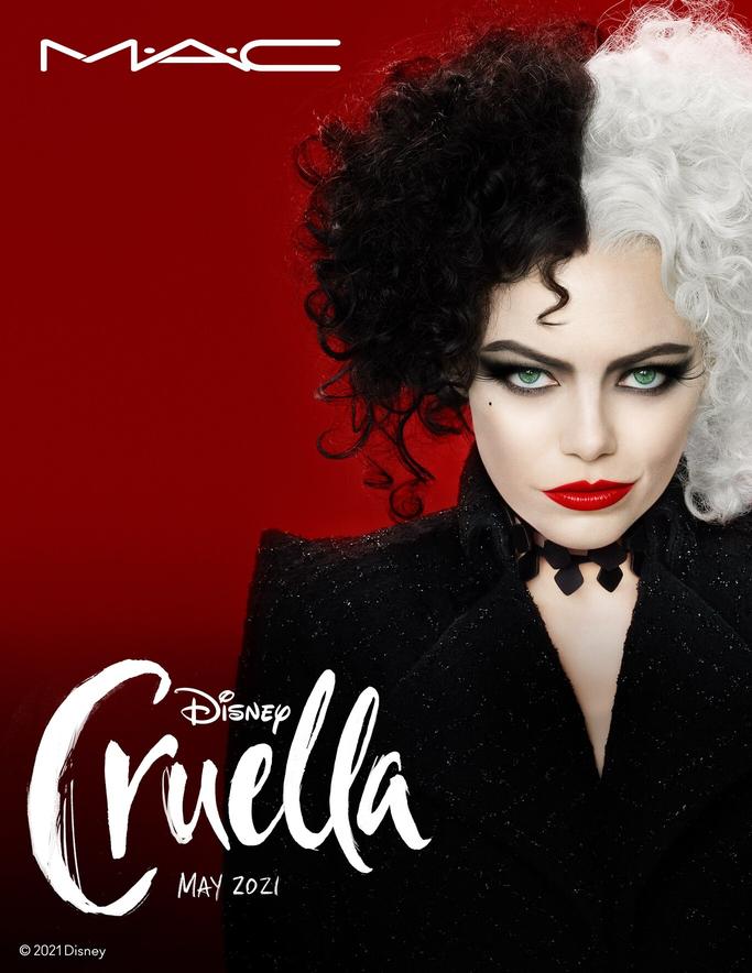 Mac launches a chulísima makeup collection dedicated to Cruella, the new Disney movie with Emma Stone