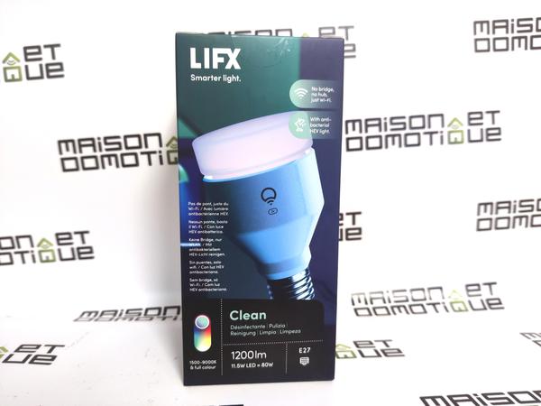 Test de LifX Clean: l’ampoule connectée antibactérienne, capable de purifier la pièce ! 