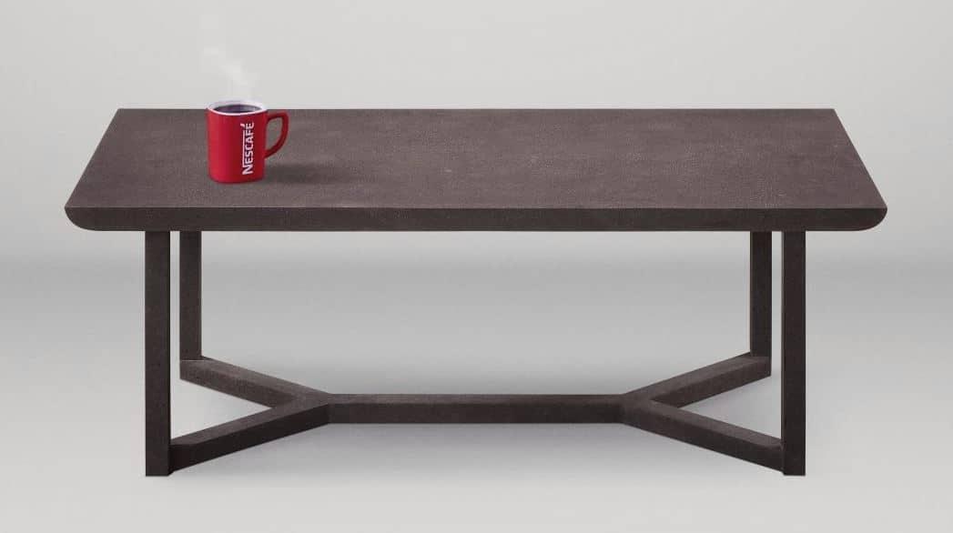Nescafé crea una mesa con 16 Kilos de posos de café