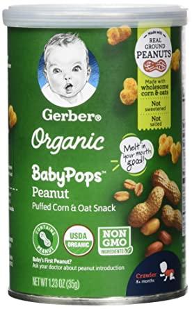 Babypops and puffs to go, healthy snacks for gerber babies