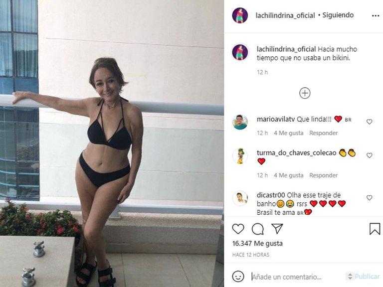 La “Chilindrina” en bikini: María Antonieta de las Nieves impactó a las redes con su esbelta figura a los 70 años