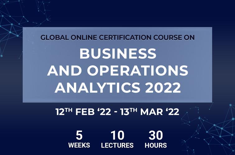 NITIE launched the 2nd Edition of Global Online Certification Course on ‘Business & Operations Analytics 2022 