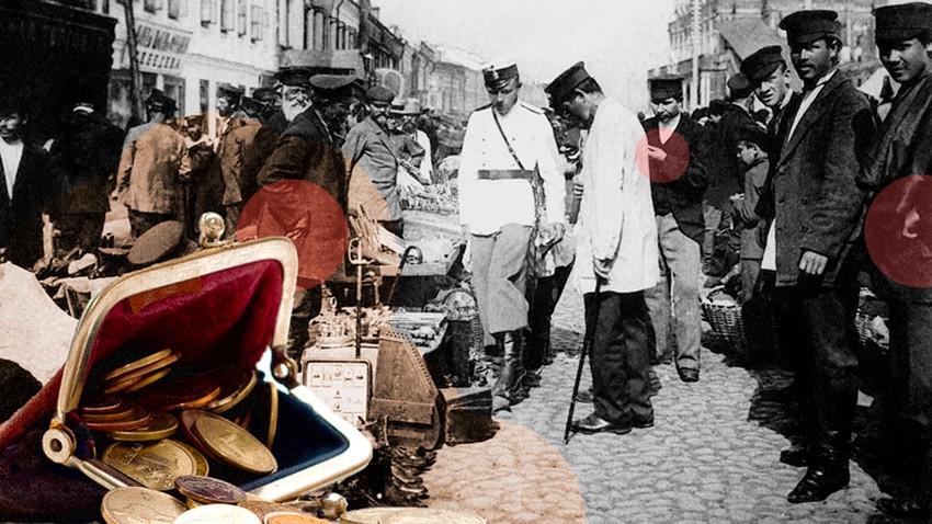 How did Russian pickpockets work? 