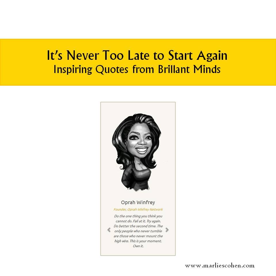 “It’s Never Too Late,” says Oprah About Achieving Your Dreams 