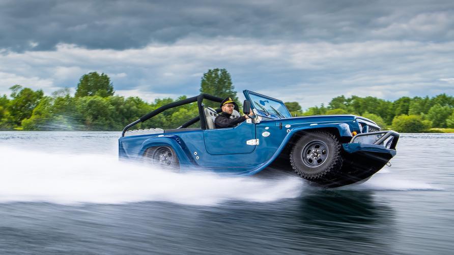 Test the Prodrive WaterCar Panther, an amphibious car!