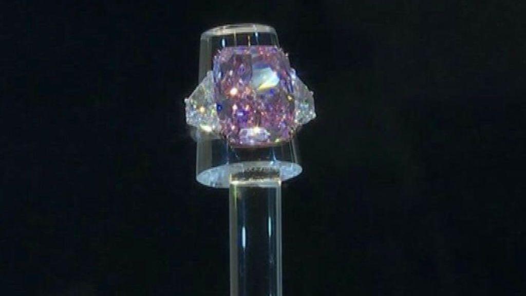 Christie's exhibe su diamante Sakura, el más grande que sale a subasta