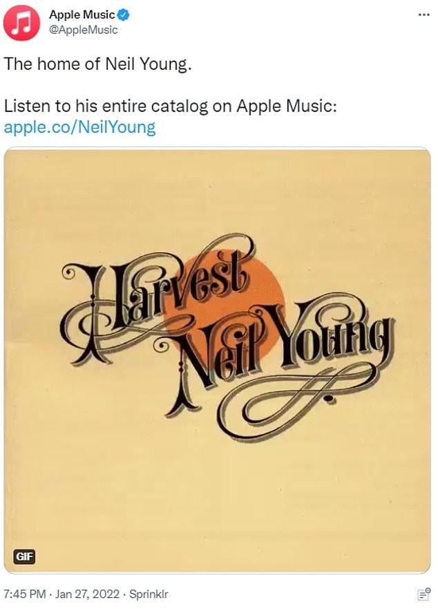 Apple Music trolls Spotify by proclaiming itself 'the home of Neil Young' 