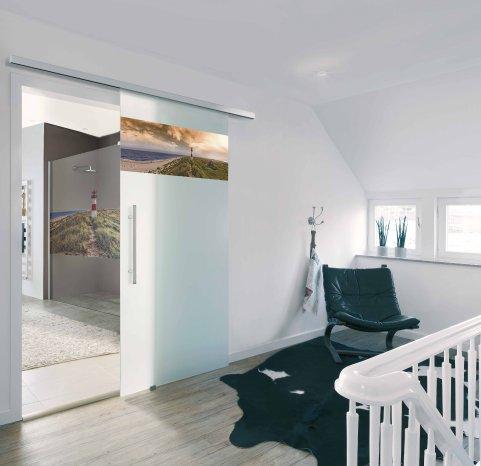 Glass doors with an individual motif to the room, Joh. Sprinz GmbH & Co. KG, press release - LifePr