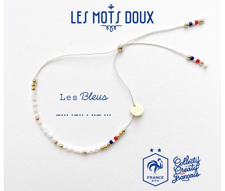 Morteau Unusual: Sweet Words bracelets selected by the French team for the Euro football 