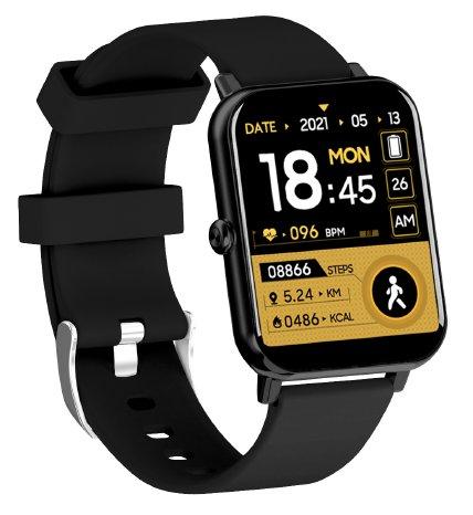 newgen medicals ELESION-kompatible Smartwatch PW-500.app, Bluetooth 5, App, Metallgehäuse, IP67