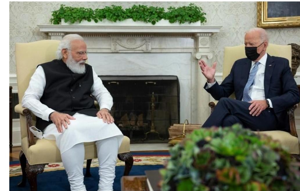 Joe Biden cherche à raviver de manière informelle le Quad, l’alliance avec l’Inde, le Japon et l’Australie 