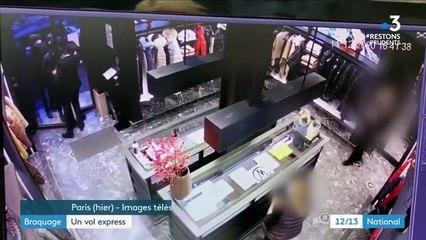 Vol express spectaculaire de vêtements de luxe à Paris : 10 mineurs mis en examen 