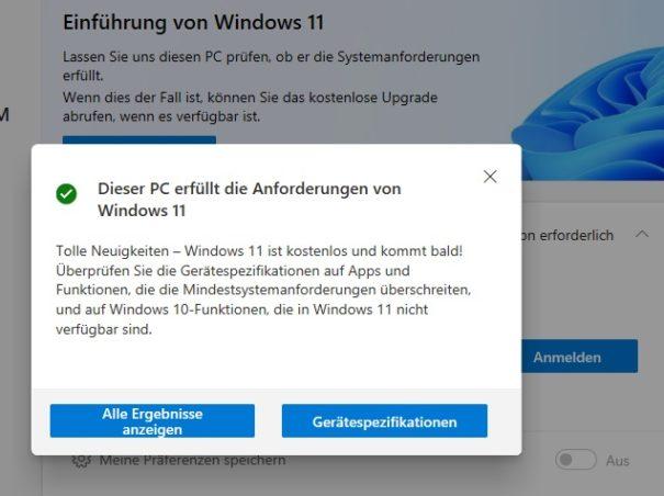 Hardware check for Windows 11: Microsoft installed test tool now automatically