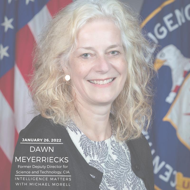 Former deputy CIA director for science and technology Dawn Meyerriecks on 