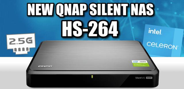 QNAP HS-264: Lüfterloses Multimedia-NAS setzt auf 2× HDMI & 2× 2,5 GbE 