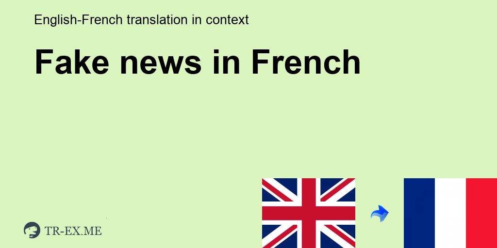 Mais au fait, comment traduire “fake news” en français ?