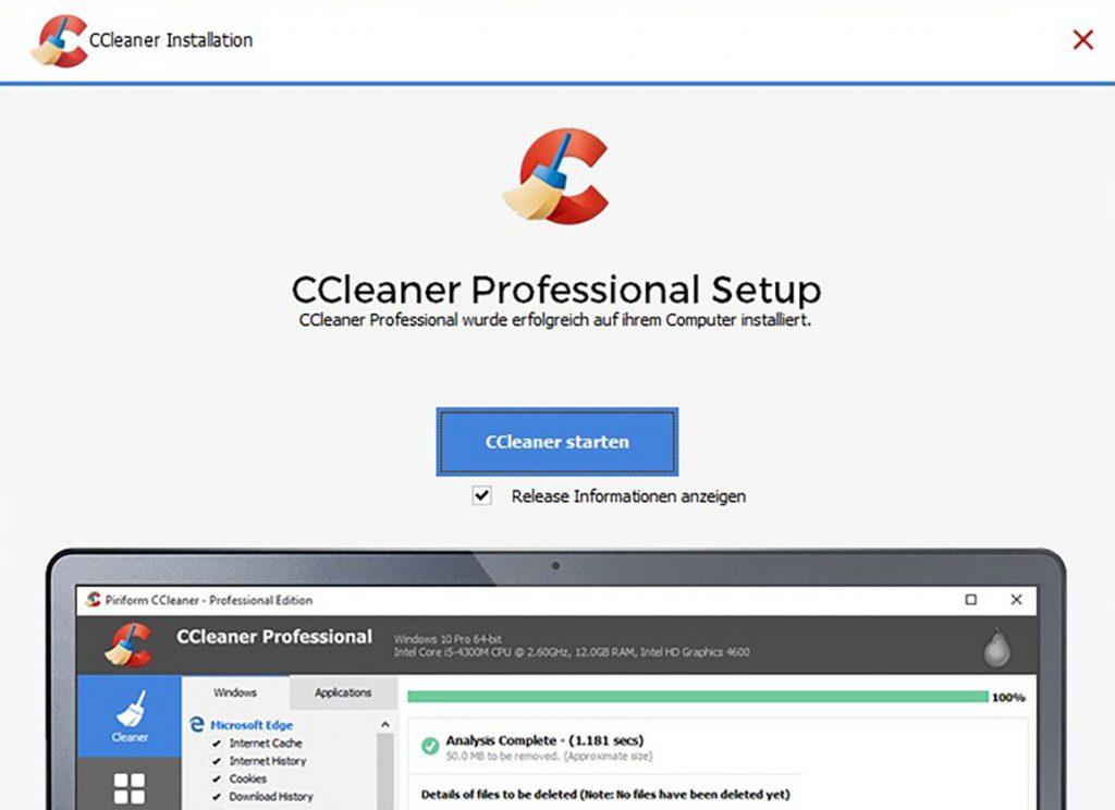 Install CCleaner: In 4 steps to the tidy computer