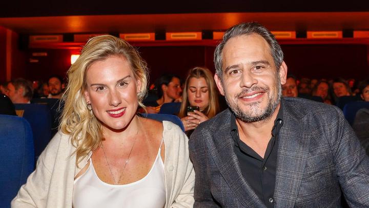Moritz Bleibtreu: With a friend at the "Faking Hitler" premiere