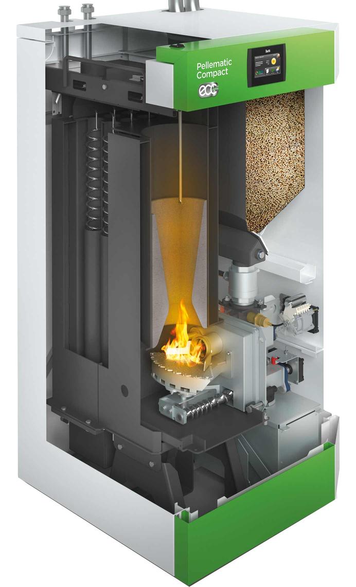Ökofen's pellet boiler compact class now also with up to 16 kW thermal output