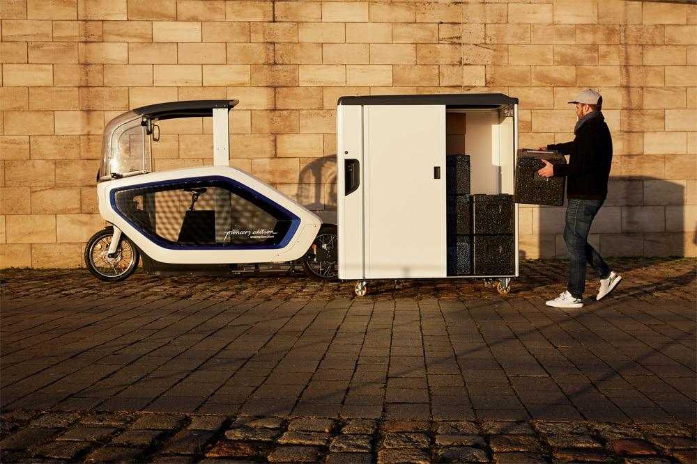 Onomotion: Verpackungsfreie Belieferung mit E-Cargobikes für Alpakas 