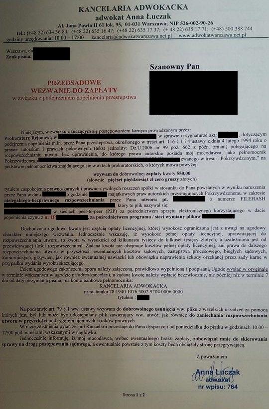The investigation was discontinued because it is not known who installed | right | VaGla.pl Law and Internet