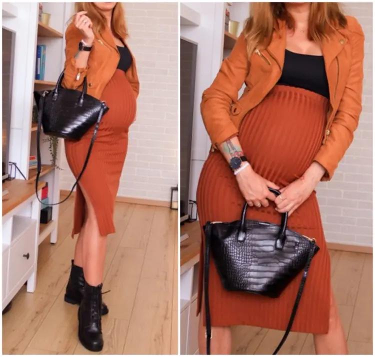 20+ cool pregnancy outfits for fall /Winter without maternity wear! 