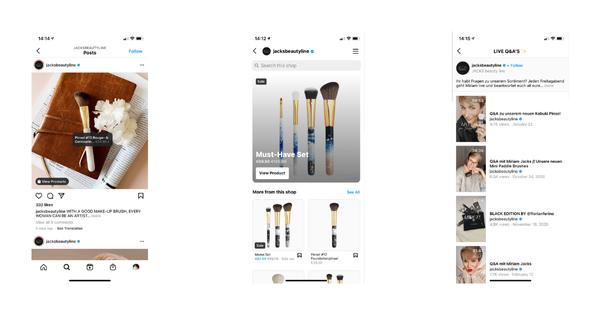 "We are currently selling by far the most via Instagram." How Jacks Beauty Line starts on Instagram despite the Corona crisis