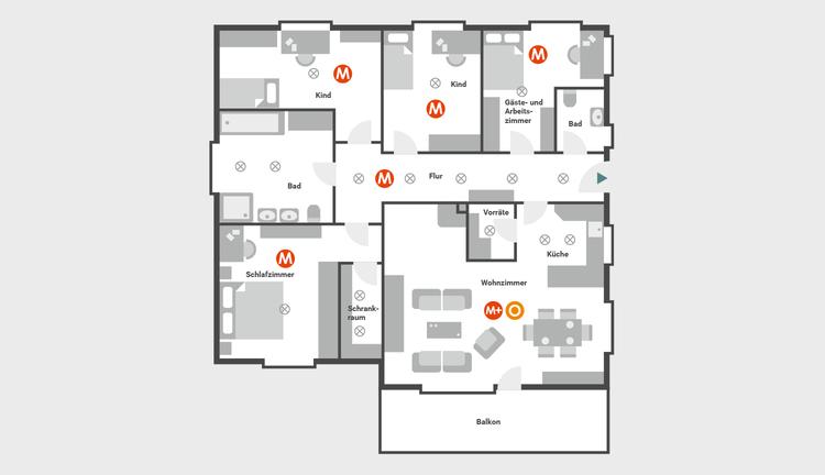 Smoke detector obligation: which rooms? Attach where?