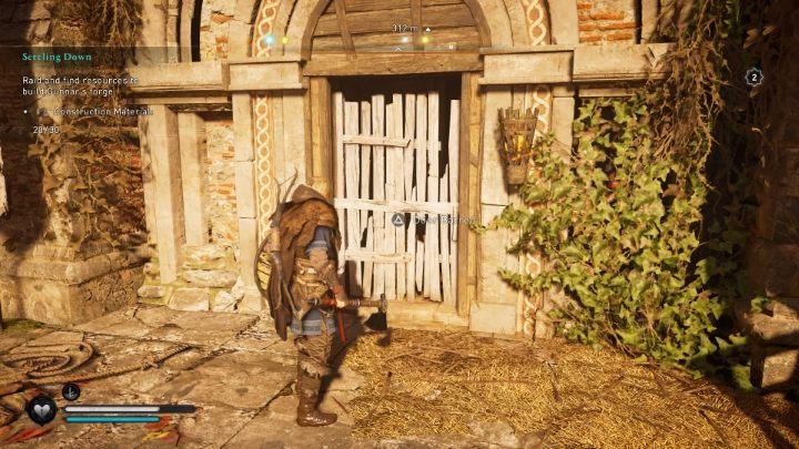 Assassin's Creed Valhalla - zamknięty budynek, zablokowane drzwi, klucz