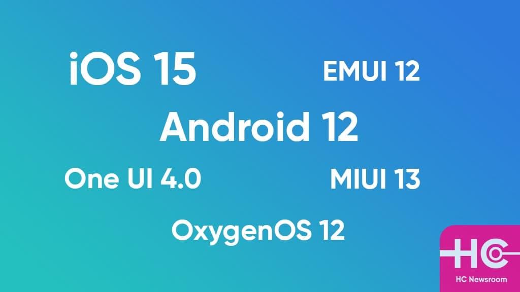 Your Phone Software: Android 12, iOS 15, One UI 4, EMUI 12, MIUI 13 or other? - Huawei Central