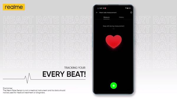 The next Realme phone will feature a built-in heart rate sensor