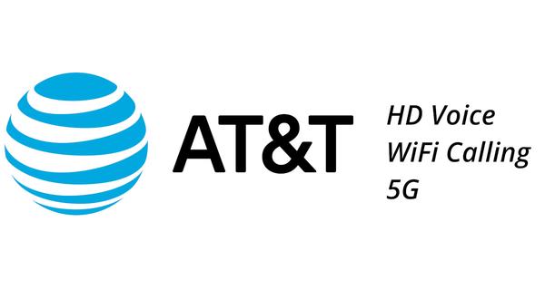 These phones support HD Voice, WiFi Calling, and 5G on AT&T
