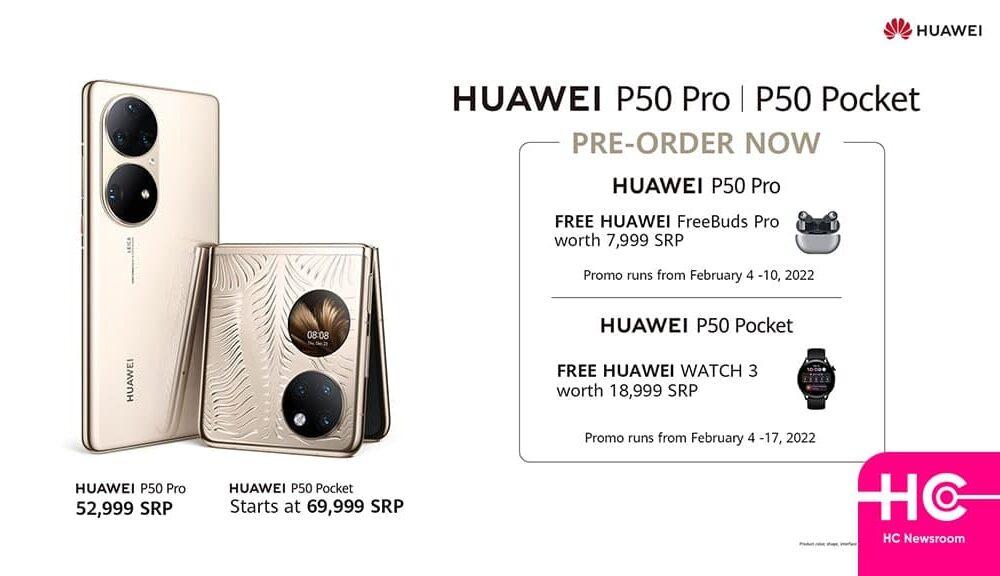 Pre-order opens for Huawei P50 Pro and P50 Pocket with freebies in Philippines - Huawei Central