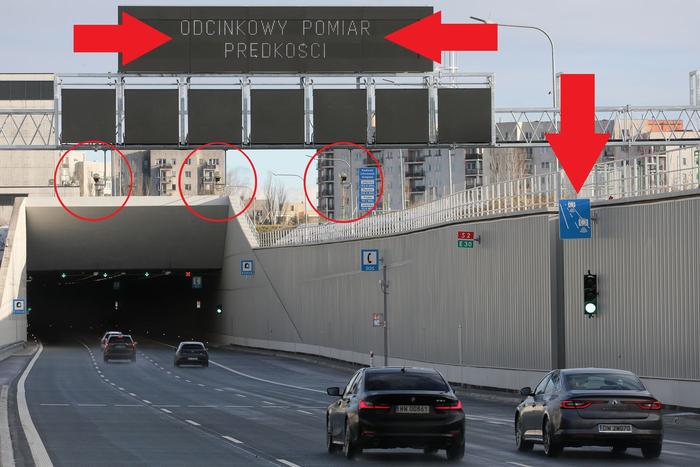 Warszawa. Najdłuższy tunel drogowy w Polsce otwarty. Uwaga na odcinkowy pomiar prędkosci!