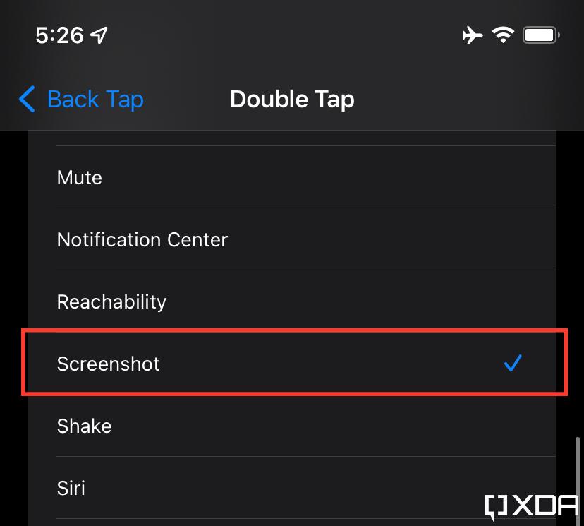 XDA Basics: How to screenshot on iPhone with a double back-tap 