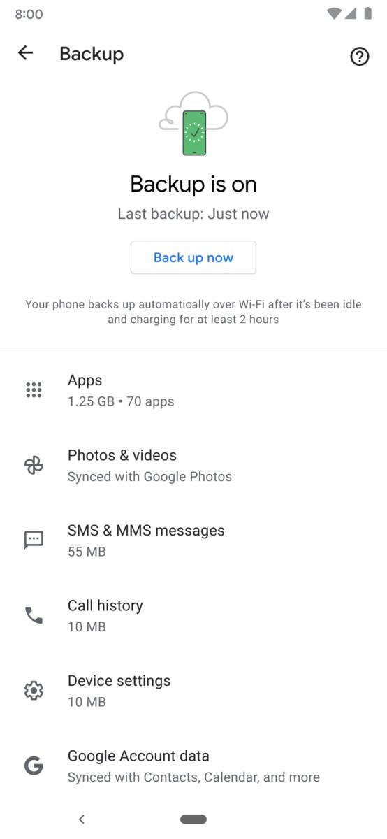 ‘Backup by Google One’ is replacing Android’s phone backup tool