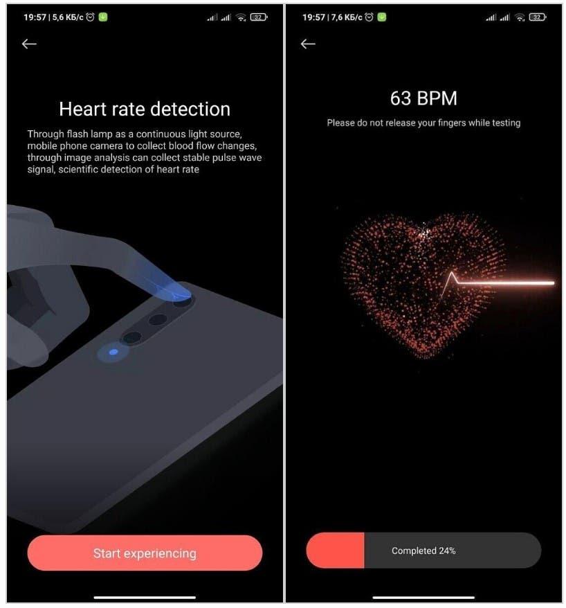 Measure Heart rate With Xiaomi Health Using Phone Camera and Flash