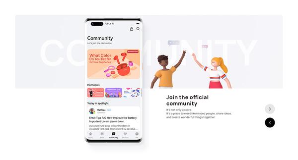 Get Community, Shopping, and Support with My HUAWEI App