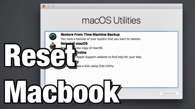 How to factory reset the Apple MacBook Air 