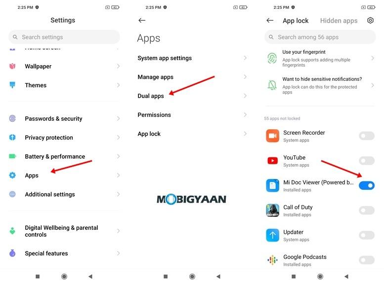 How to lock apps with fingerprints on Redmi and Mi smartphones [MIUI 12 Guide] 