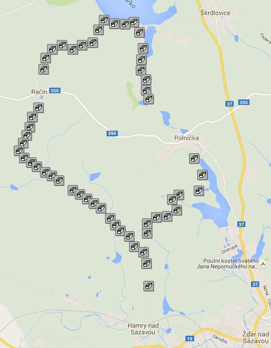 Powertrail: 130 km, 277 caches, 11 o'clock - horydoly.cz - Outdoor Generation