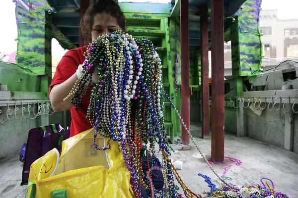 Biodegradable Mardi Gras beads might be rarest throw of 2022 - or ever