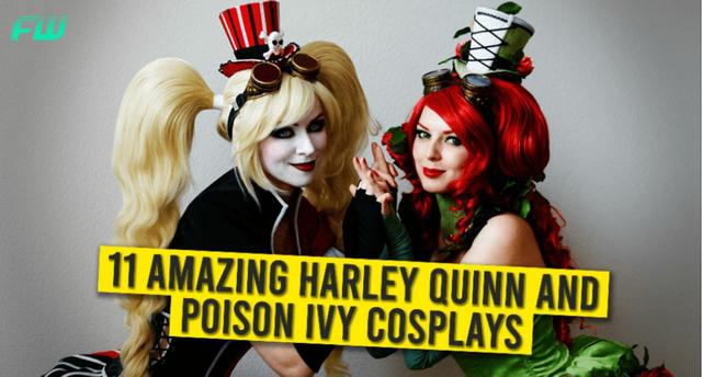 www.cbr.com Harley Quinn and Poison Ivy Lock Lips in Stunning Cosplay 