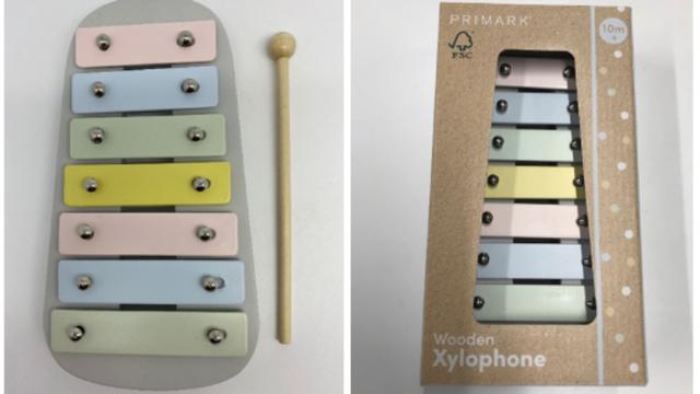 Rückruf: Erstickungsgefahr durch Kleinteile – Primark ruft Kinder Holz-Xylophon zurück 