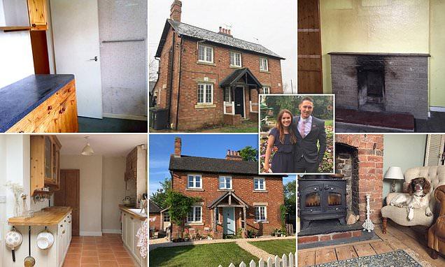 Couple renovate run down property in 'back-to-brick' project - and it's now an unrecognisable family home