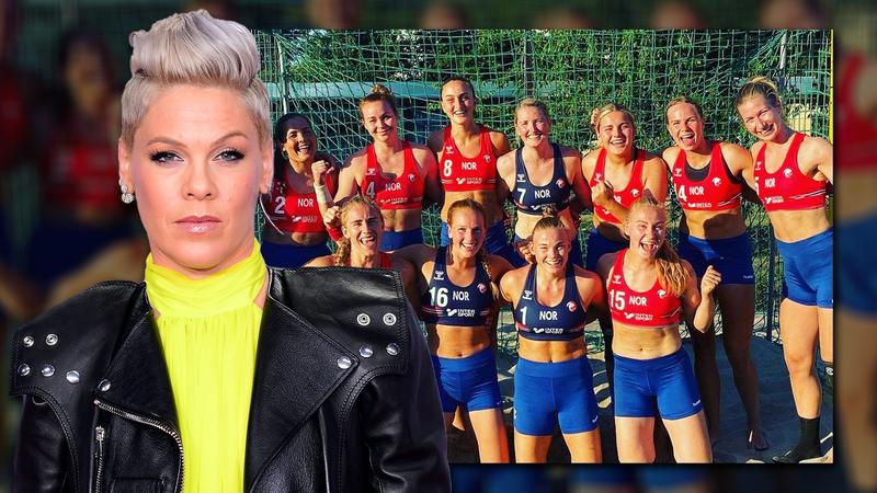 Pink wants to pay fines for Norwegian beach handball players